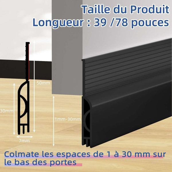 Insulated Door Bottom 100 Cm Self Adhesive Draught Excluder Silicone Anti Cold Thermal Insulation Other Door Hardware