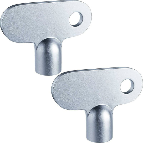 2 Pcs Radiator Key Solid Bleeder Square Opening Easy Grip Hardware Clock For Valve Screw Size Wrenches