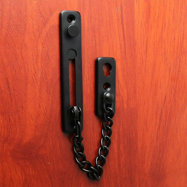 Security Door Chain Narrow Limiter Spring Loaded Anti Theft Lock With Screws For Home Internal Door Locks & Lock Mechanisms