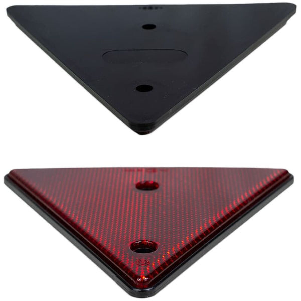 2 Pcs Set Screw On Triangle Trailer Reflectors Trailer Parts