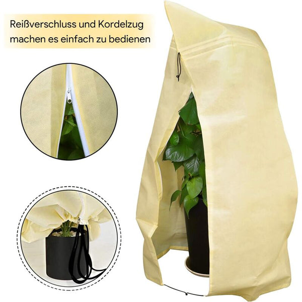 Plant Protection Cover With Zipper & Drawstring 180X120cm Other Plant Care & Accessories