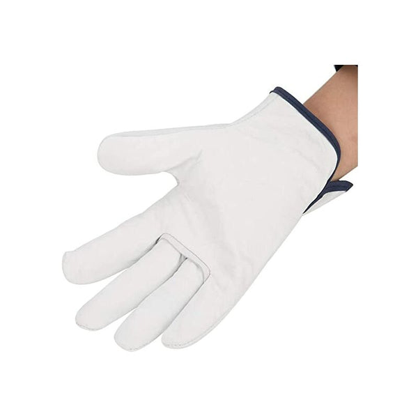 Work Gloves Hand Protection Fire Resistant Welding Super Soft Grain Sheepskin Protective For Tig White Protective Gloves