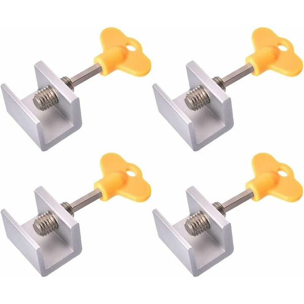 Sliding Lock 4 Pieces Door Locks Aluminum Alloy Other Window Accessories