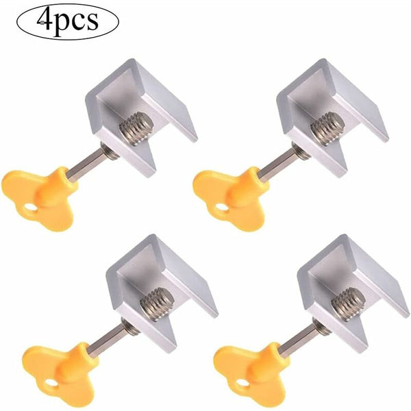 Sliding Lock 4 Pieces Door Locks Aluminum Alloy Other Window Accessories