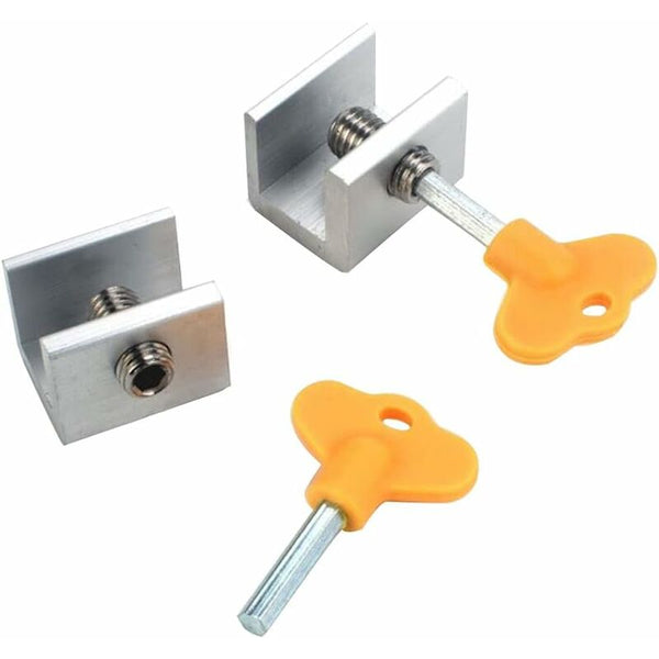 Sliding Lock 4 Pieces Door Locks Aluminum Alloy Other Window Accessories
