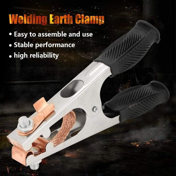 Welding Ground Clamp Galvanized Earth 500A Magnetic Rod Good Conductivity For Welder Other Welding Equipment
