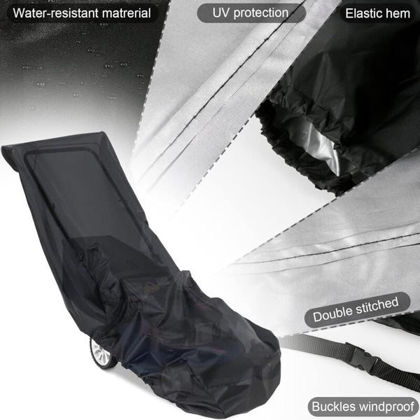 Lawn Mower Cover 210D Oxford Cloth Heavy Duty Waterproof For Outdoor/Indoor With Drawstring Lawn Mower Accessories