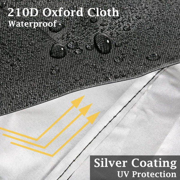 Lawn Mower Cover 210D Oxford Cloth Heavy Duty Waterproof For Outdoor/Indoor With Drawstring Lawn Mower Accessories