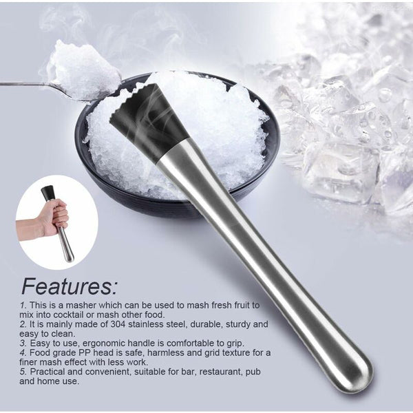 Stainless Steel tail Muddler Bar Tool For tails And Fruit tail Accessories