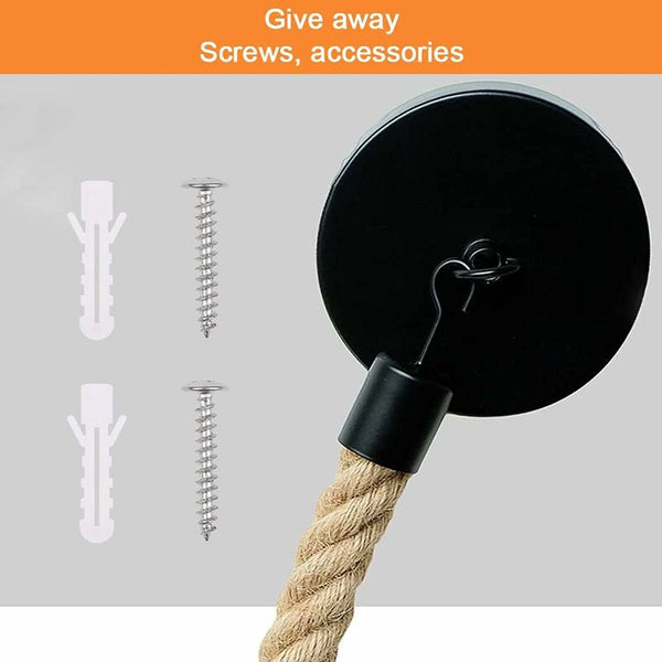 Toilet Paper Holder Hemp Rope Towel For Bathroom And Kitchen Roll (Black) Toilet Paper Holders & Storage