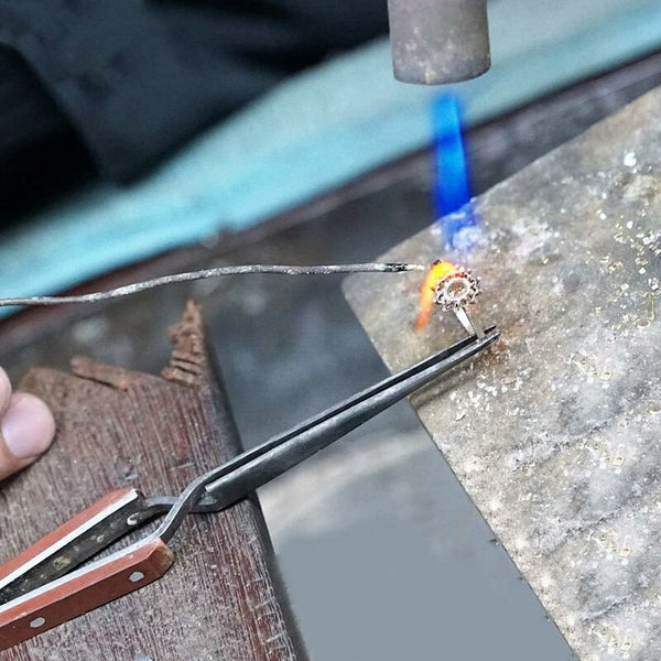 Industrial Precision Welding Tweezers With Fiber Handle Cross Fine Tip Straight Stainless Steel For Electronic Other Welding Equipment
