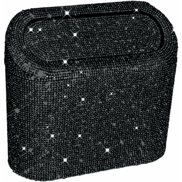 Car Mounted Diamond Encrusted Trash Can Storage Bucket Hanging Bag Creative Mini Storage Bins & Baskets