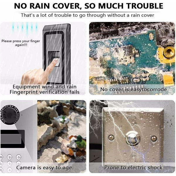 Waterproof Metal Cover For Video Camera Doorbell Lock Access Knob Protects Device From Sun And Raindrops Other Home Security