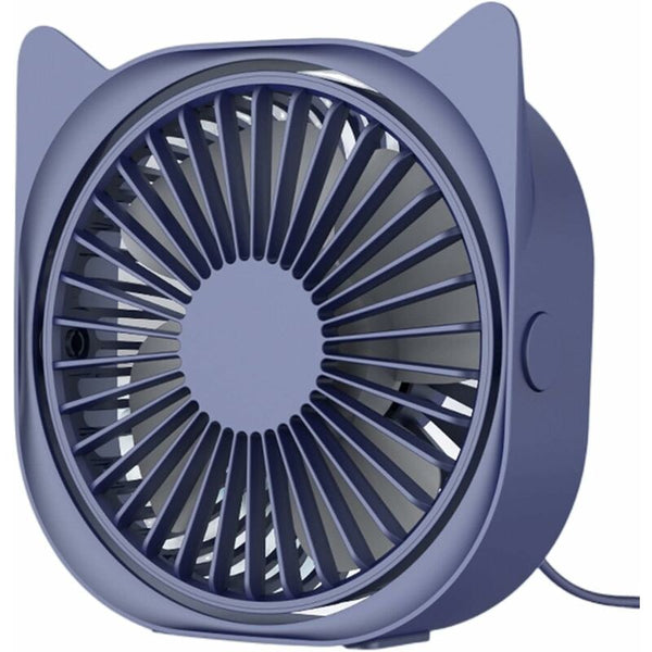 Personal Desk Fans Small Quiet 3 Wind Speeds Portable Table Fast Cooling For Office Dorm Room (Blue) Portable Fans
