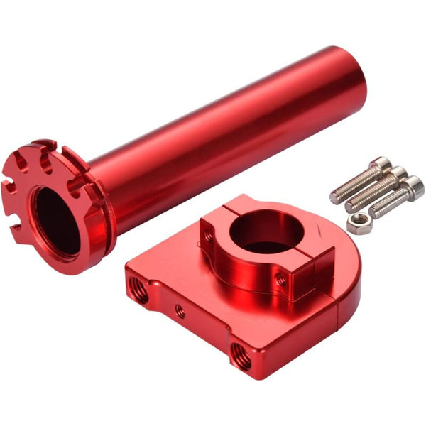 7/8" 22Mm Twist Throttle Grip With Handlebar Clamp Replacement For 50Cc 70Cc 90Cc 110Cc 125Cc Sport Motocross Dirt Pit Handlebars