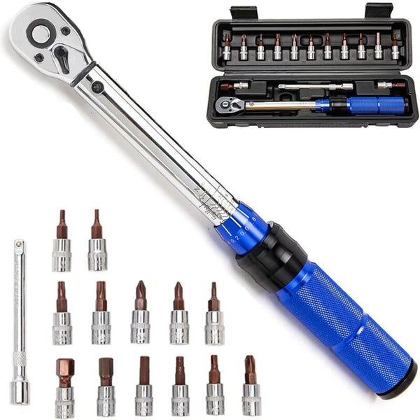 1/4" Bicycle Torque Wrench 2 24Nm Bike Maintenance Kit Bike Tools