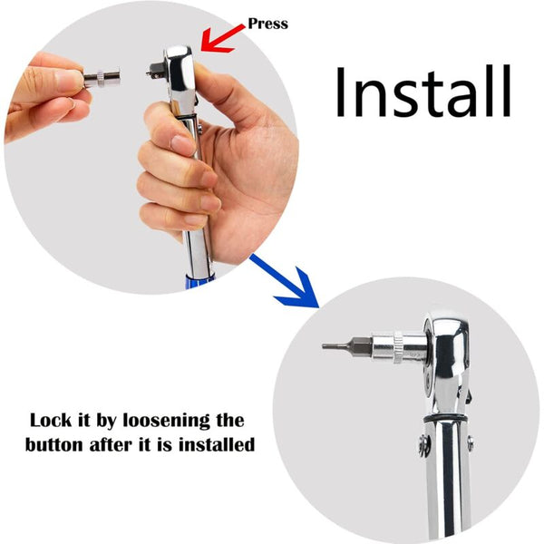 1/4" Bicycle Torque Wrench 2 24Nm Bike Maintenance Kit Bike Tools