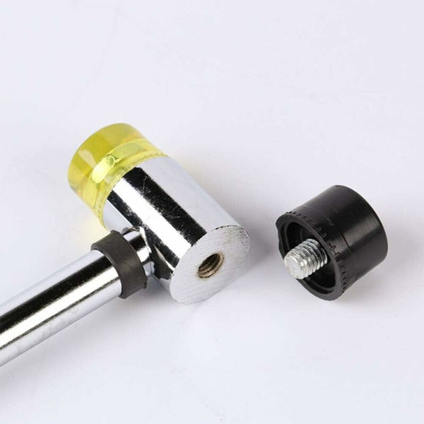 Rubber Hammer Double Head Mounting Sided Mallet Diameter 35 Mm Aluminium Tools Repair Kit Black Hammers & Mallets