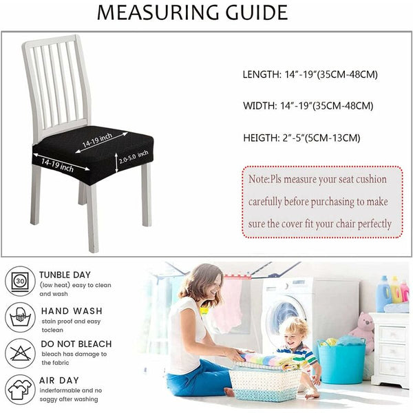 Diamond Lattice Waterproof Seat Covers For Dining Room Chairs Stretch Kitchen Chair Covers