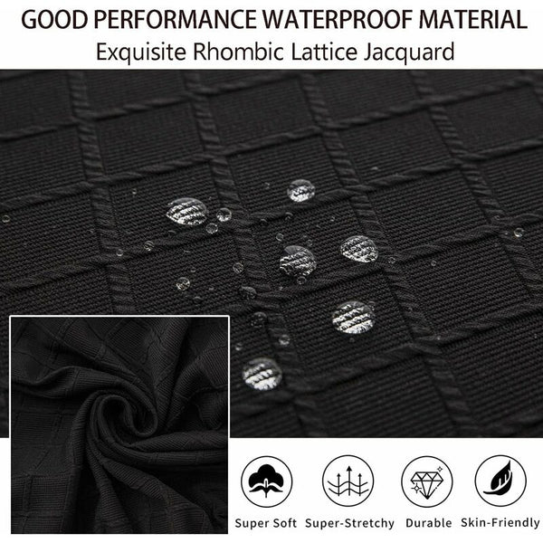 Diamond Lattice Waterproof Seat Covers For Dining Room Chairs Stretch Kitchen Chair Covers