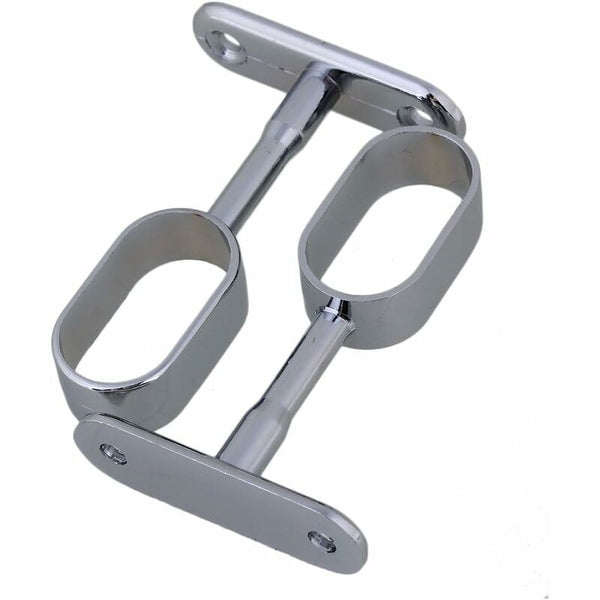 2 Pcs 16Mm Silver Plated Zinc Alloy Oval Wardrobe Brackets Braces & Brackets