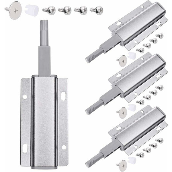 4 Pcs Magnetic Cabinet Door Latches Push To Open Dampers Cabinets & Cupboards
