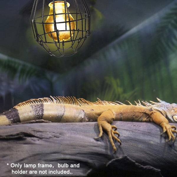 Reptile Heat Lamp Cover Shade Wire Heater Guard Anti Scald Mesh For Terrarium Reptiles