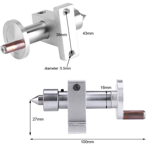 Turning Center Rotating Accessory For Lathe Machine Mini Ball Bearing With 2 Wrenches Woodworking Carpentry Other Power Tools