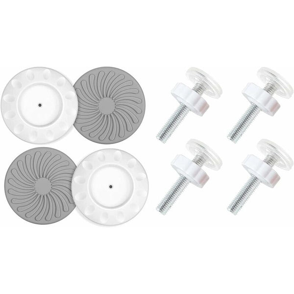 8 Pcs Pressure Mounted Baby Proofing Wall Guards Threaded Spindle Rods Safety Buffers For Stairs Doors Other Baby Proofing