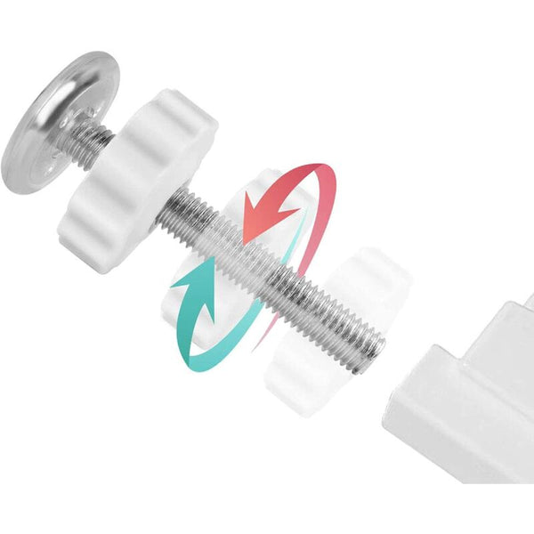 8 Pcs Pressure Mounted Baby Proofing Wall Guards Threaded Spindle Rods Safety Buffers For Stairs Doors Other Baby Proofing