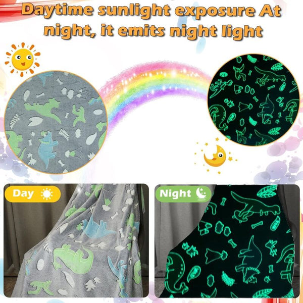 Kids Cozy Blanket Glow In The Dark Soft Sofa Bed For Girls And Boys. (130X150 Cm) Blankets