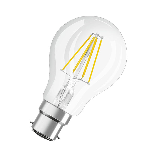 3 Pack B22 Led Filament Bulbs 6W (60W Equivalent) Warm White 2700K Light Bulbs