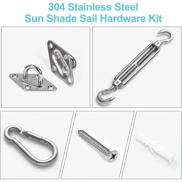M6 Shade Sail Fixing Kit Stainless Steel Sun For Triangle And Square Rectangle Shade Sails