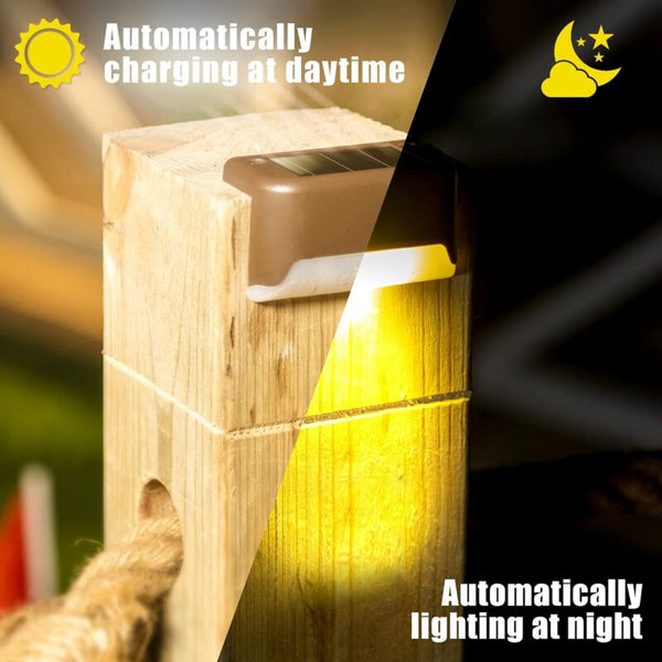 12 Pack Solar Lights Waterproof Powered For Deck Stairs Fence Yard Patio And Driveway Warm White Solar Panels & Kits