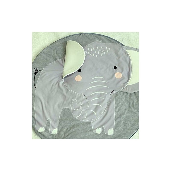 Baby Crawling Mat Play Kids Round Animals Carpet Children Rug For Girls Boys 90X90cm (Elephant) Playmats & Jigsaw Mats