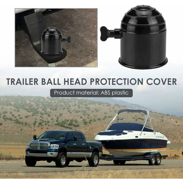 Trailer Hitch Ball Cover 50Mm Universal Cap Tow Protective Black Trailer Parts