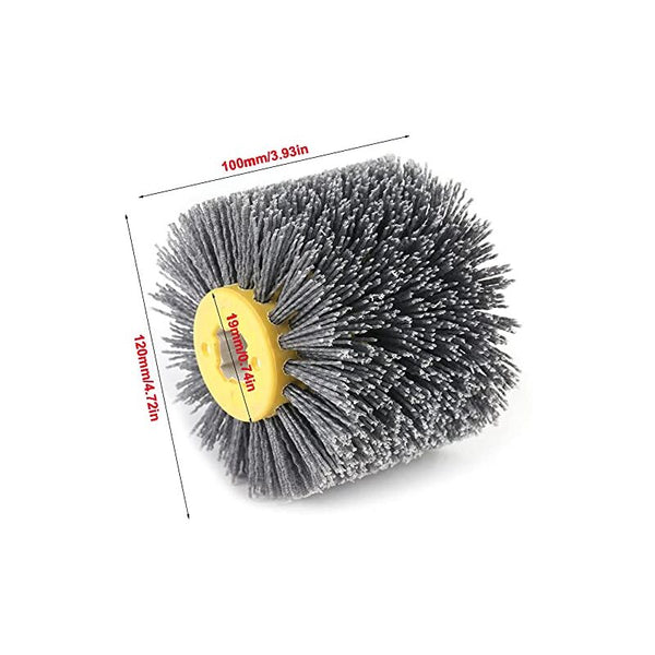 Nylon Brush Pull Wheel Polishing Grit 80/120/180/240 For Woodworking Machine Satin Finishing Buffers & Polishers