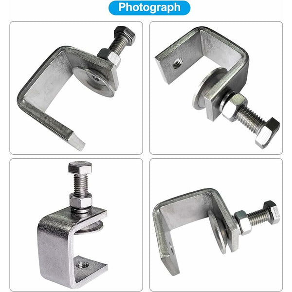 3 Pcs 65Mm Heavy Duty 304 Stainless Steel C Clamps For Pliers And Turnbuckles Woodworking Tools Diy & Auto Clamps & Vices