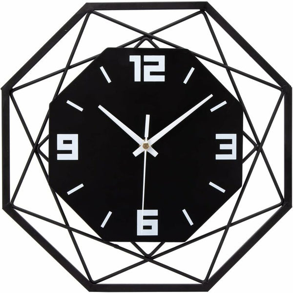 Wall Clock Wood Metal 30Cm Silent Non Ticking Living Room Bedroom Kitchen Office Large Modern Wall Clocks