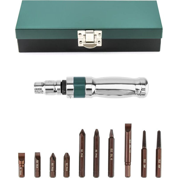Impact Screwdriver Set Driver + Adapter Bits 12 Pieces 1/2" Screwdrivers & Nutdrivers