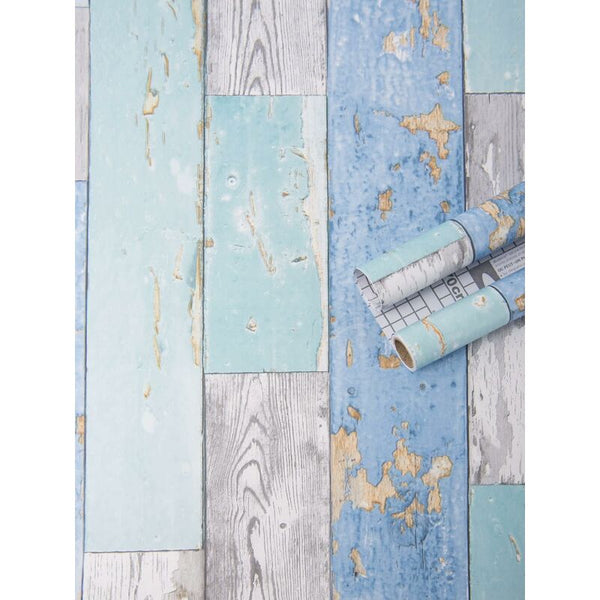 Self Adhesive Wood Grain Vinyl Wallpaper For Furniture & Countertops 45Cm Wide Wallpaper Rolls & Sheets