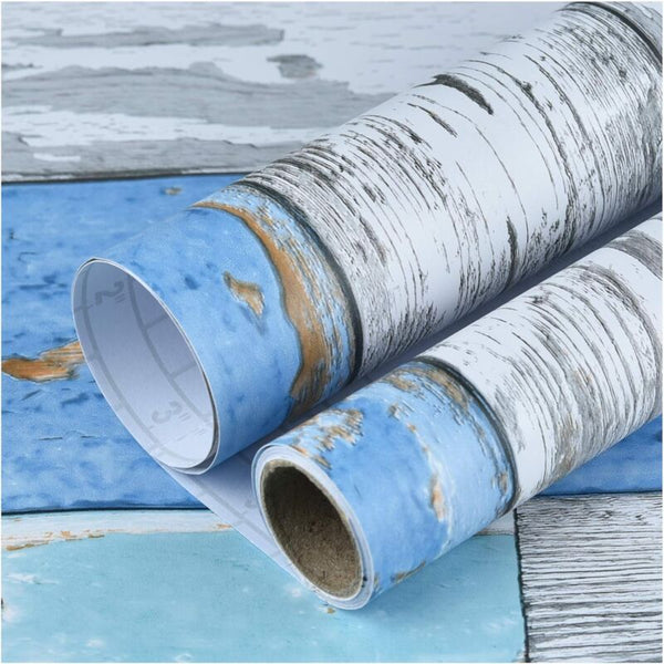 Self Adhesive Wood Grain Vinyl Wallpaper For Furniture & Countertops 45Cm Wide Wallpaper Rolls & Sheets