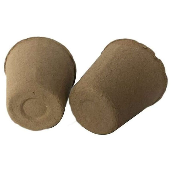 50 Pack Round Fiber Pot 6X6cm Seedling Starter Pots Kits Gardening For Seeds Plants Baskets Pots Window Boxes