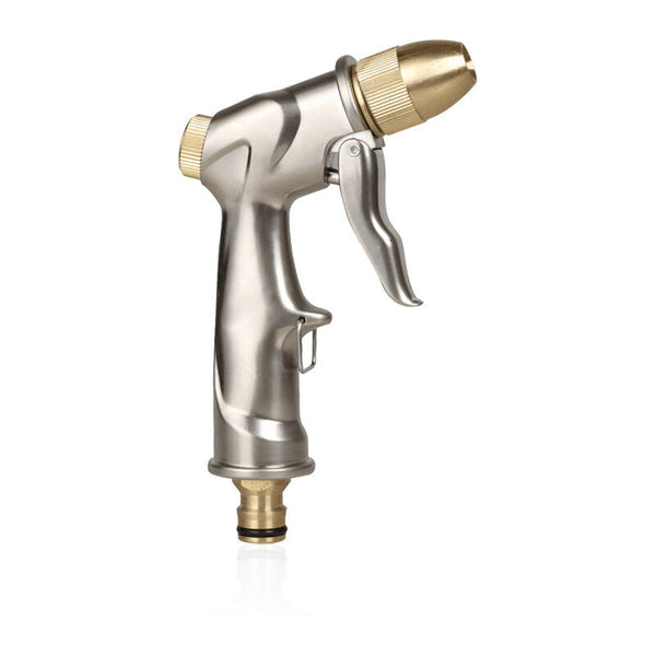 Garden Hose Spray Gun With Full Brass Nozzle 100% Metal Heavy Duty Water High Pressure For Watering Spray Guns Hose Nozzles & Wands