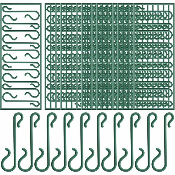 Green Christmas Tree Hooks Mini Hangers For Wreath Vine (200) Hooks & Hangers