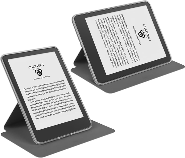 360A Rotating & Detachable Magnetic Case For 6.8" Kindle Paperwhite 11Th Generation (2021) Auto Wake/Sleep Hands Free Stand Clear Back Cover (Black) C