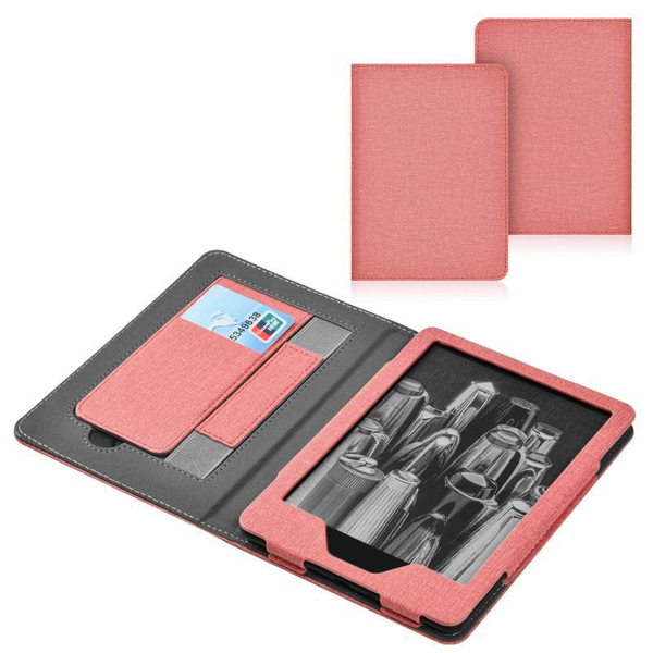 Lainergie Case For Kindle Paperwhite 7"/6.8" (12Th/11Th Gen 2024/2021) Slim Pu Shell Cover With Stand Hand Strap Auto Wake/Sleep Feature Not Tcl Pink