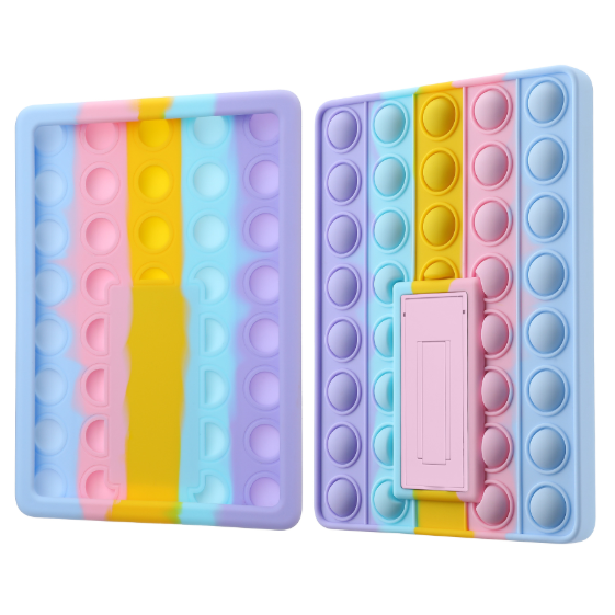 Pop It Fidget Case For Kindle Paperwhite 5 (6.8") Rainbow Silicone Protective Cover Multicoloured Cases Covers Keyboard Folios