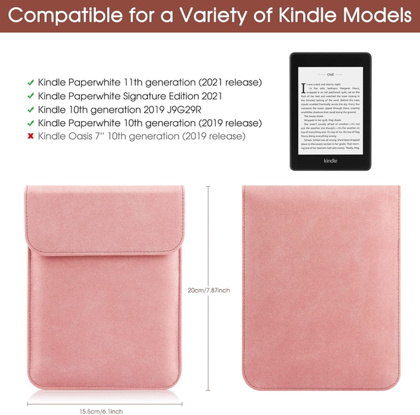 Universal Sleeve Case For 6"6.8" Kindle Paperwhite/Colorsoft/Signature Edition 2024 2012 Bag Pouch Cover 6 6.8'' Kobo/Tolino/Pocketbook 6 Inch Ebook R