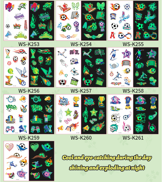 2026 World Cup Face Tattoos: Waterproof Sweatproof Temporary Stickers (10 Sheets) Press On Tattoos